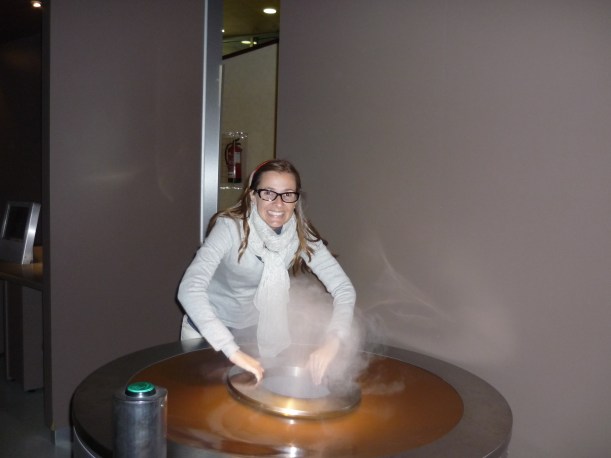 Espacio Ciencias del Mundo, haciendo "nubes"