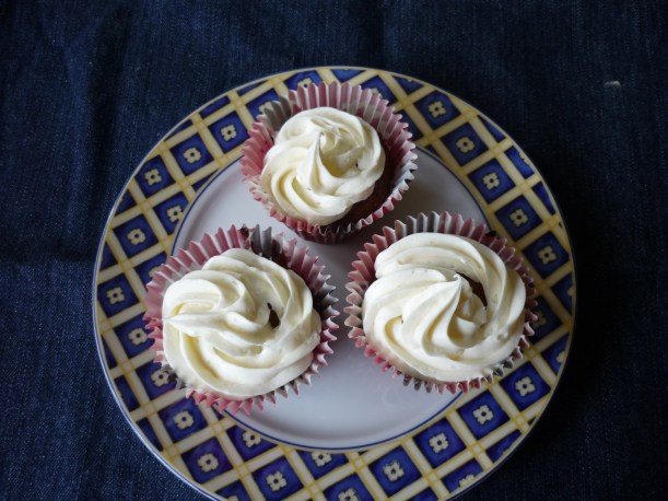 Vista de nuestros cupcakes decorados!