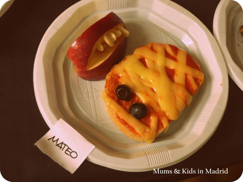 Momia y dientes de Halloween!